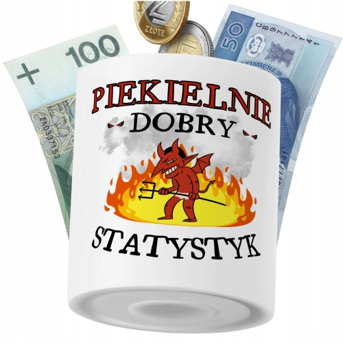 Skarbonka Dla Statystyka na Prezent z Nadrukiem ze Zdjęciem PoliDraw