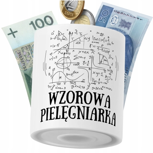 Skarbonka Dla Pielęgniarki na Prezent z Nadrukiem ze Zdjęciem PoliDraw