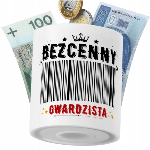 Skarbonka Dla Gwardzisty na Prezent z Nadrukiem ze Zdjęciem PoliDraw