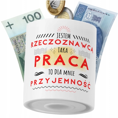 Skarbonka Dla Rzeczoznawcy na Prezent z Nadrukiem ze Zdjęciem PoliDraw