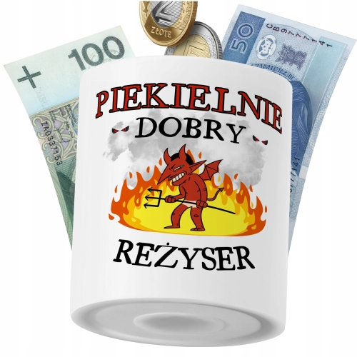 Skarbonka Dla Reżysera na Prezent z Nadrukiem ze Zdjęciem PoliDraw