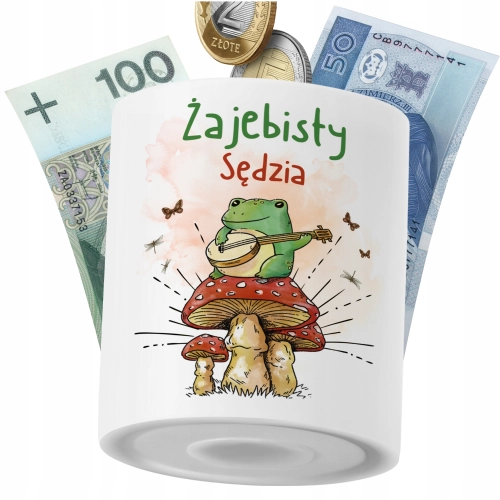 Skarbonka Dla Sędziego na Prezent z Nadrukiem ze Zdjęciem PoliDraw