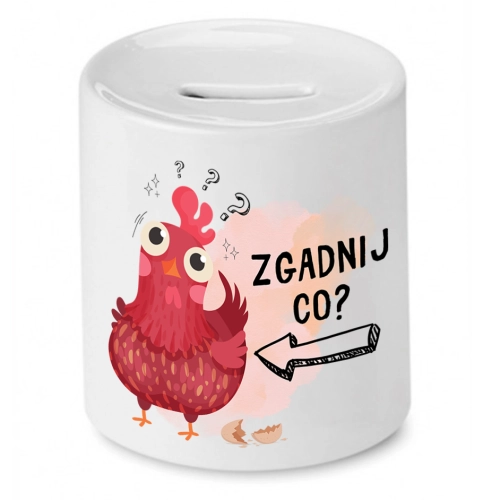 Skarbonka Prezent Śmieszny Zabawny - Zgadnij co?