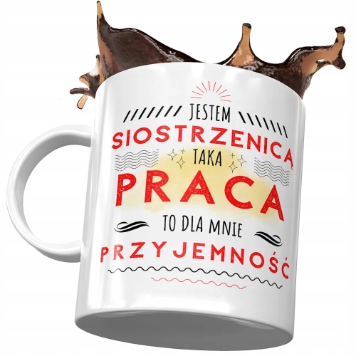 Kubek Dla Siostrzenicy Idealny na Urodziny Prezent z Nadrukiem ze Zdjęciem