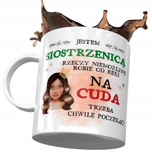 Kubek Dla Siostrzenicy Idealny na Urodziny Prezent z Nadrukiem ze Zdjęciem