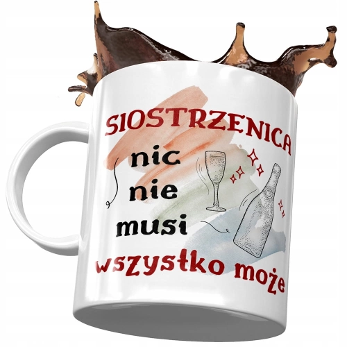 Kubek Dla Siostrzenicy Idealny na Urodziny Prezent z Nadrukiem ze Zdjęciem