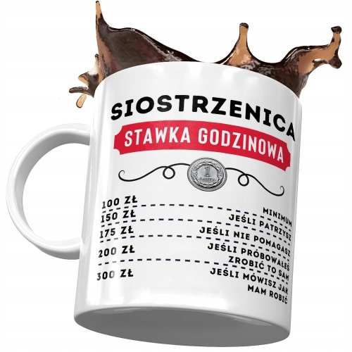 Kubek Dla Siostrzenicy Idealny na Urodziny Prezent z Nadrukiem ze Zdjęciem