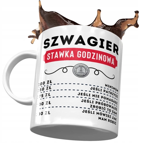 Kubek Dla Szwagra na Urodziny Imieniny na Prezent z Nadrukiem ze Zdjęciem