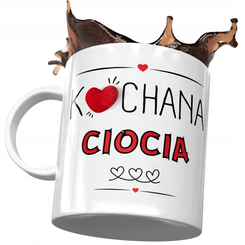 Kubek Dla Cioci Ciotuni na Urodziny na Prezent - Kochana Ciocia z Nadrukiem ze Zdjęciem