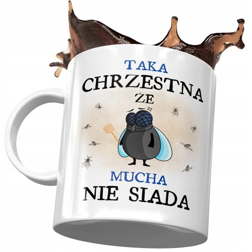 Kubek Dla Chrzestnej na Urodziny na Prezent z Nadrukiem ze Zdjęciem