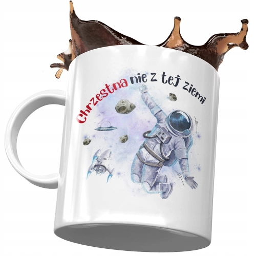 Kubek Dla Chrzestnej na Urodziny na Prezent z Nadrukiem ze Zdjęciem