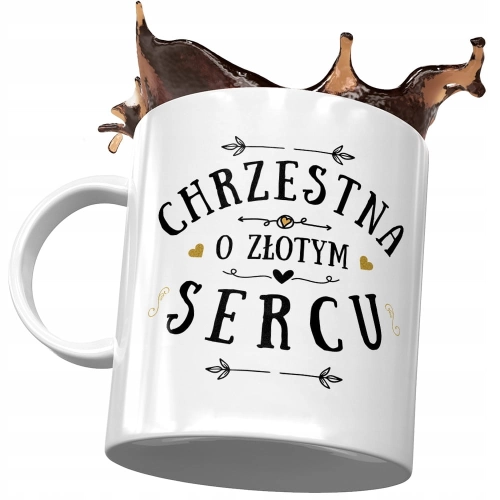 Kubek Dla Chrzestnej na Urodziny na Prezent z Nadrukiem ze Zdjęciem