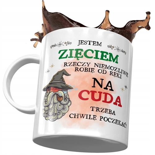 Kubek Dla Zięcia na Urodziny Imieniny na Prezent z Nadrukiem ze Zdjęciem