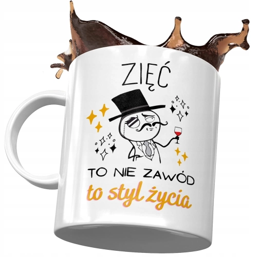 Kubek Dla Zięcia na Urodziny Imieniny na Prezent z Nadrukiem ze Zdjęciem