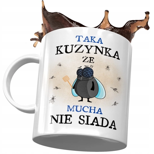 Kubek Dla Kuzynki na Urodziny na Prezent z Nadrukiem ze Zdjęciem