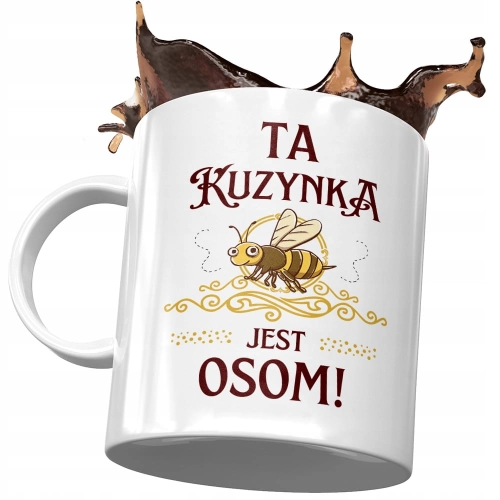 Kubek Dla Kuzynki na Urodziny na Prezent z Nadrukiem ze Zdjęciem