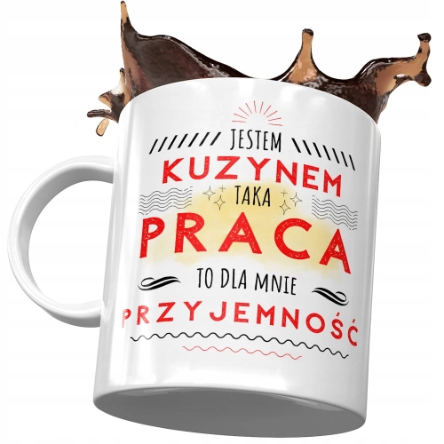 Kubek Dla Kuzyna na Urodziny Imieniny na Prezent z Nadrukiem ze Zdjęciem