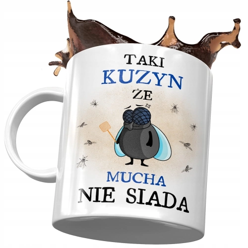 Kubek Dla Kuzyna na Urodziny Imieniny na Prezent z Nadrukiem ze Zdjęciem