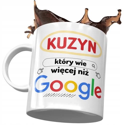 Kubek Dla Kuzyna na Urodziny Imieniny na Prezent z Nadrukiem ze Zdjęciem