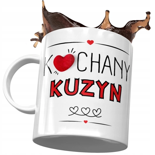 Kubek Dla Kuzyna na Urodziny Imieniny na Prezent z Nadrukiem ze Zdjęciem
