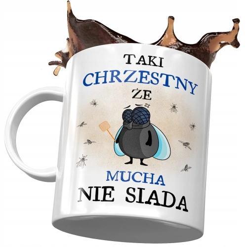Kubek Dla Chrzestnego Rodziny Idealny na Prezent z Nadrukiem ze Zdjęciem