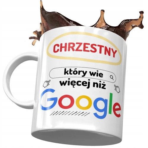 Kubek Dla Chrzestnego Rodziny Idealny na Prezent z Nadrukiem ze Zdjęciem