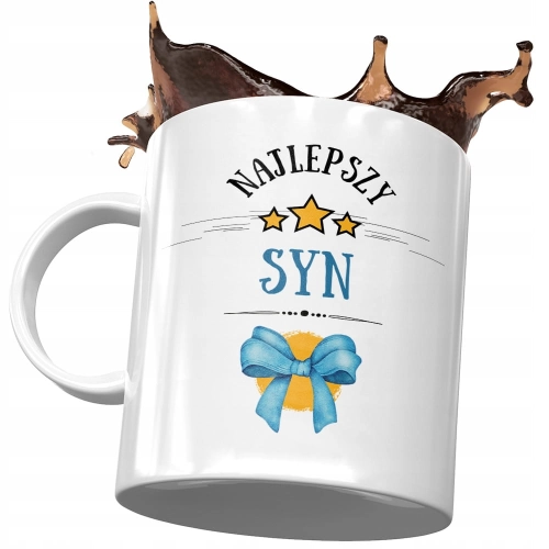 Kubek Dla Syna Synusia na Dzień Dziecka na Prezent - Najlepszy syn z Nadrukiem ze Zdjęciem