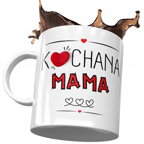 Kubek Dla Mamy Matki na Dzień Mamy - Kochana mama z Nadrukiem ze Zdjęciem