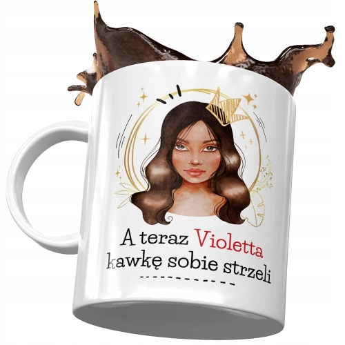 Kubek Dla Violetty Koleżanki Przyjaciółki Żony z Nadrukiem ze Zdjęciem