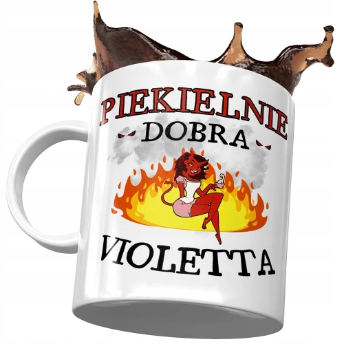 Kubek Dla Violetty Koleżanki Przyjaciółki Żony z Nadrukiem ze Zdjęciem