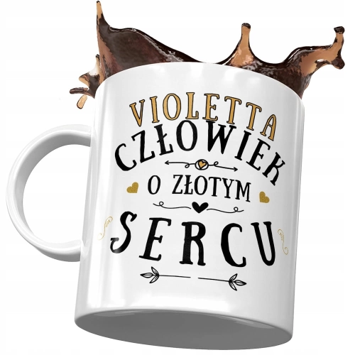 Kubek Dla Violetty Koleżanki Przyjaciółki Żony z Nadrukiem ze Zdjęciem