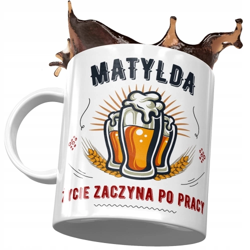 Kubek Dla Matyldy Koleżanki Przyjaciółki Żony z Nadrukiem ze Zdjęciem