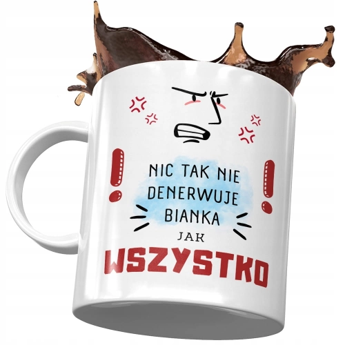 Kubek Dla Bianki Żony Przyjaciółki Prezent z Nadrukiem ze Zdjęciem