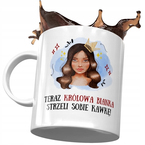 Kubek Dla Bianki Żony Przyjaciółki Prezent z Nadrukiem ze Zdjęciem