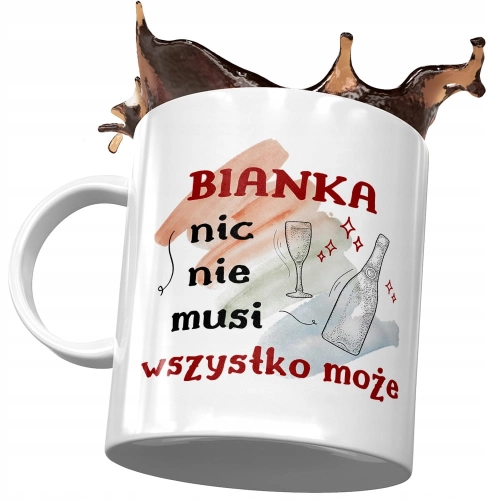 Kubek Dla Bianki Żony Przyjaciółki Prezent z Nadrukiem ze Zdjęciem