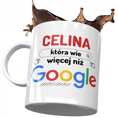 Kubek Dla Celiny Koleżanki Żony na Prezent z Nadrukiem ze Zdjęciem