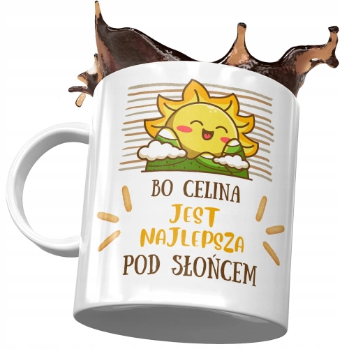 Kubek Dla Celiny Koleżanki Żony na Prezent z Nadrukiem ze Zdjęciem