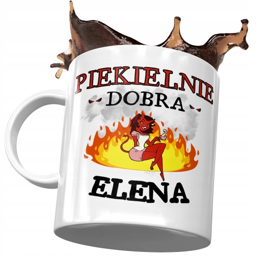 Kubek Dla Eleny Koleżanki Żony na Prezent z Nadrukiem ze Zdjęciem