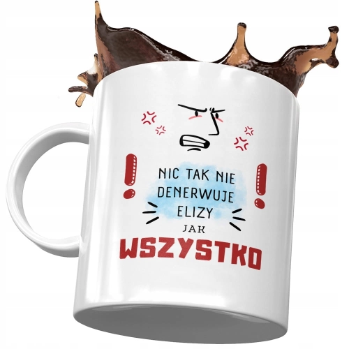 Kubek Dla Elizy Żony Koleżanki na Prezent z Nadrukiem ze Zdjęciem