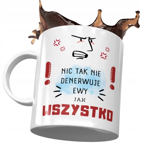 Kubek Dla Ewy Przyjaciółki Koleżanki Żony Prezent z Nadrukiem ze Zdjęciem