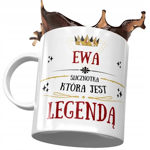 Kubek Dla Ewy Przyjaciółki Koleżanki Żony Prezent z Nadrukiem ze Zdjęciem