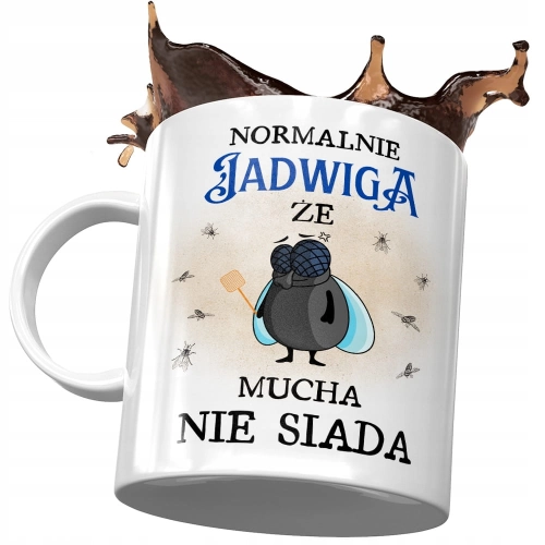 Kubek Dla Jadwigi Jagi Koleżanki Żony na Prezent z Nadrukiem ze Zdjęciem