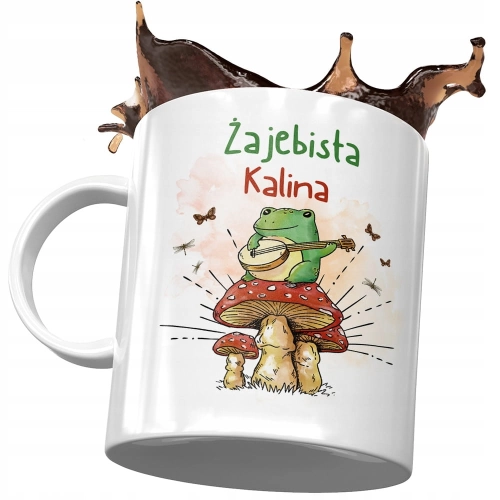 Kubek Dla Kaliny Żony Przyjaciółki Prezent z Nadrukiem ze Zdjęciem