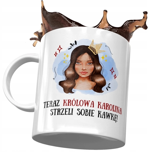 Kubek Dla Karoliny Koleżanki Żony na Prezent z Nadrukiem ze Zdjęciem