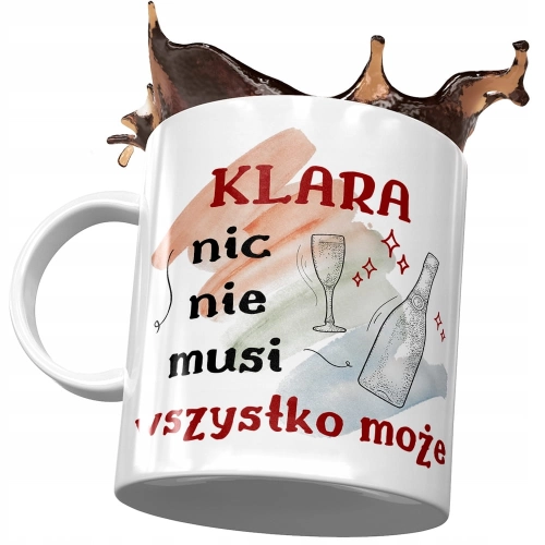 Kubek dla Klary Koleżanki Przyjaciółki Prezent z Nadrukiem ze Zdjęciem