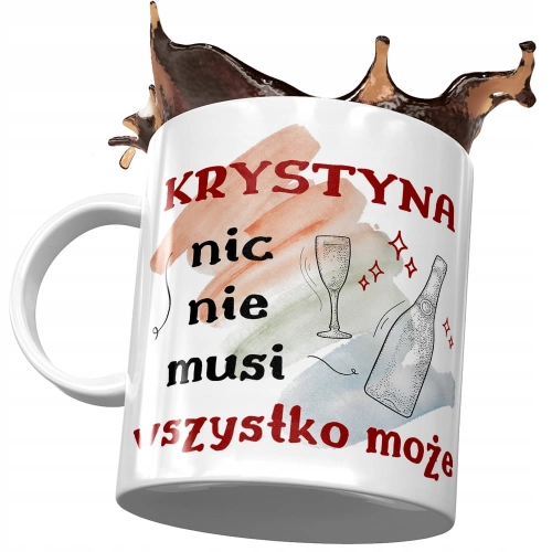 Kubek Dla Krystyny Żony Przyjaciółki Koleżanki z Nadrukiem ze Zdjęciem