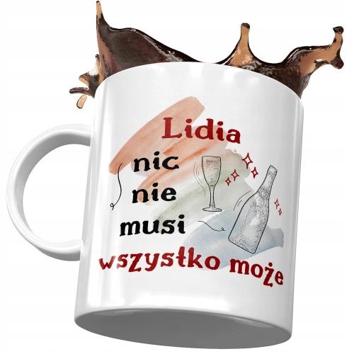 Kubek Dla Lidii Przyjaciółki Koleżanki na Prezent z Nadrukiem ze Zdjęciem