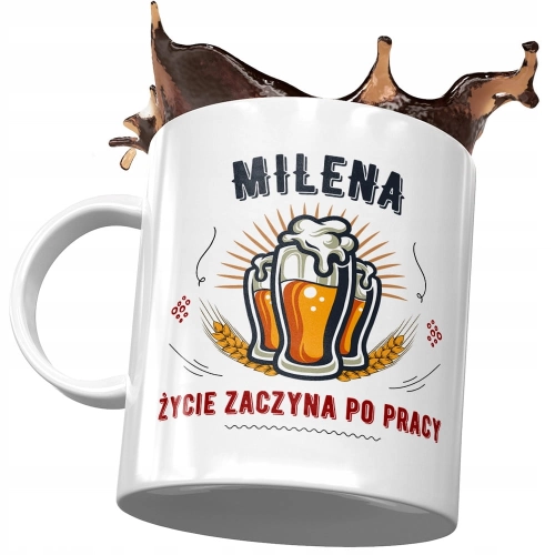 Kubek Dla Mileny Koleżanki Siostry na Prezent z Nadrukiem ze Zdjęciem