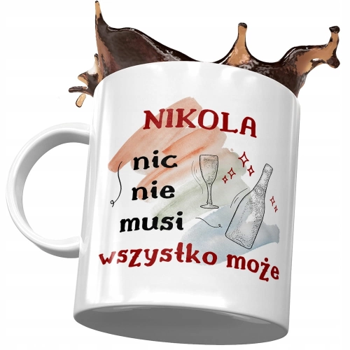 Kubek Dla Nikoli Przyjaciółki Żony Siostry Prezent z Nadrukiem ze Zdjęciem