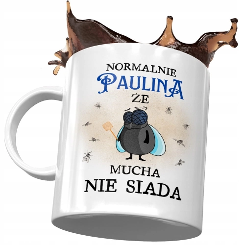 Kubek Dla Pauliny Żony Koleżanki na Prezent z Nadrukiem ze Zdjęciem
